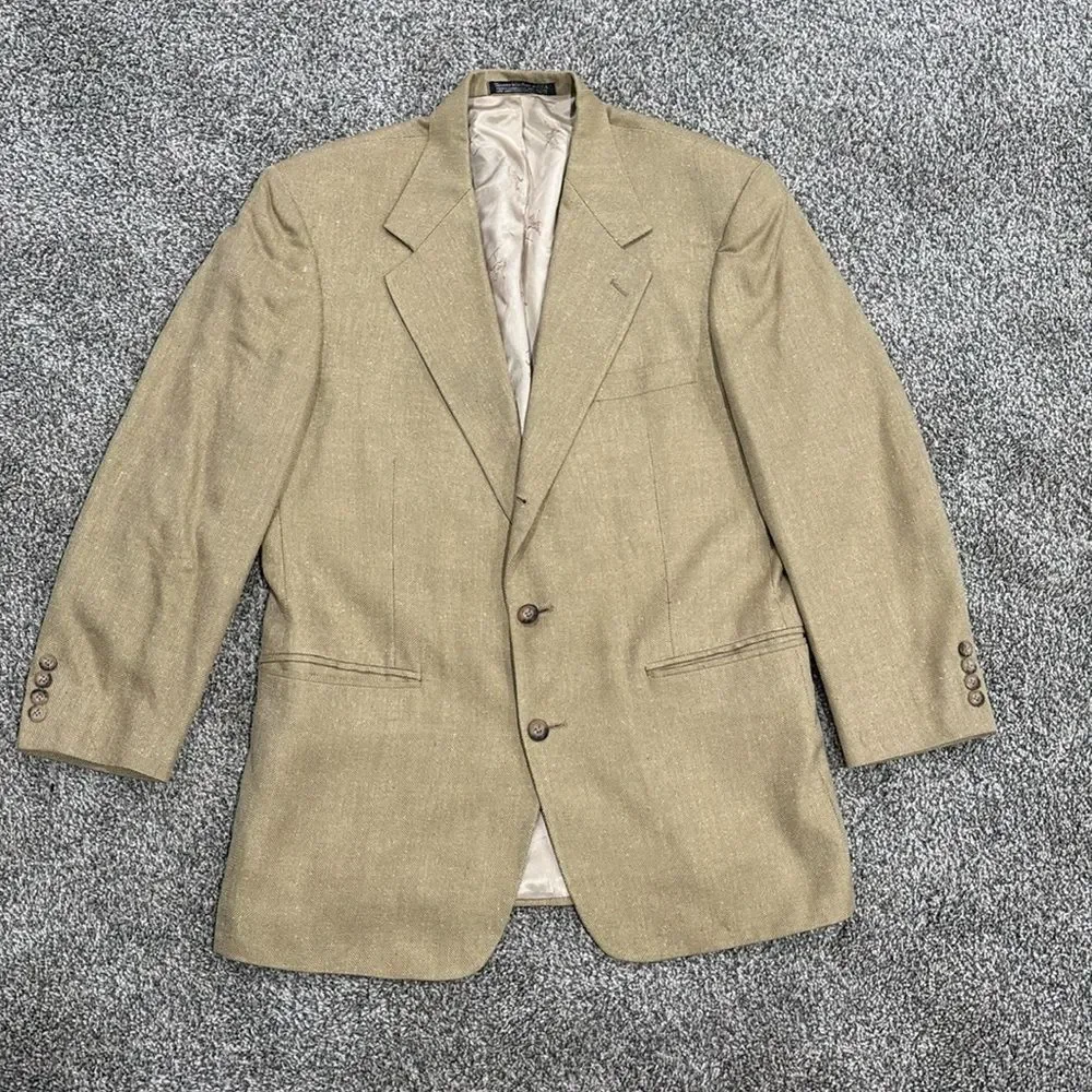 Sports Coat Blazer Tan/Gold Suit Jackets by Harold Powell-size 42R